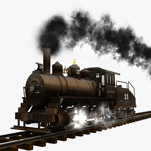 3d model omaha 0-6-0 rigged update