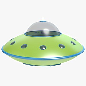 Cartoon Flying Saucer 2