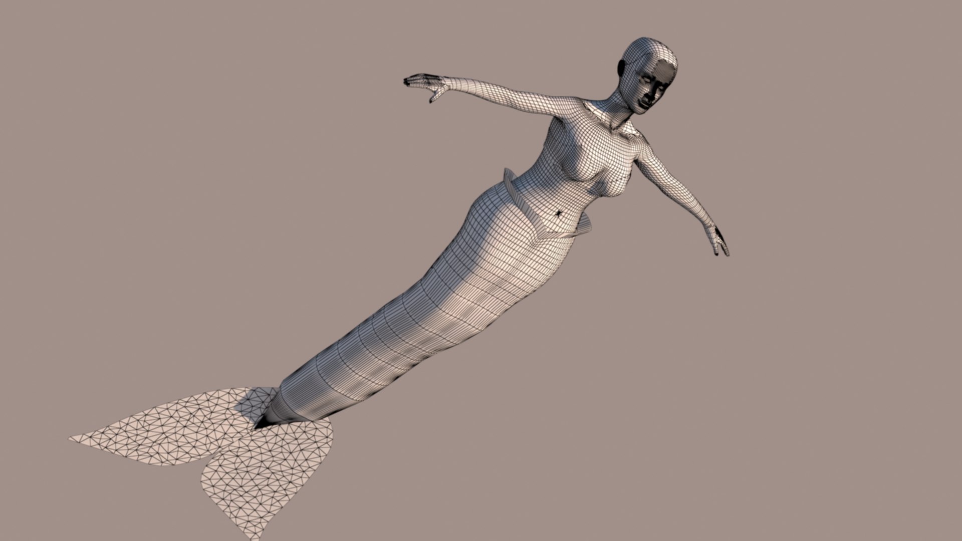 3D Swimming African Mermaid Model - TurboSquid 2201124