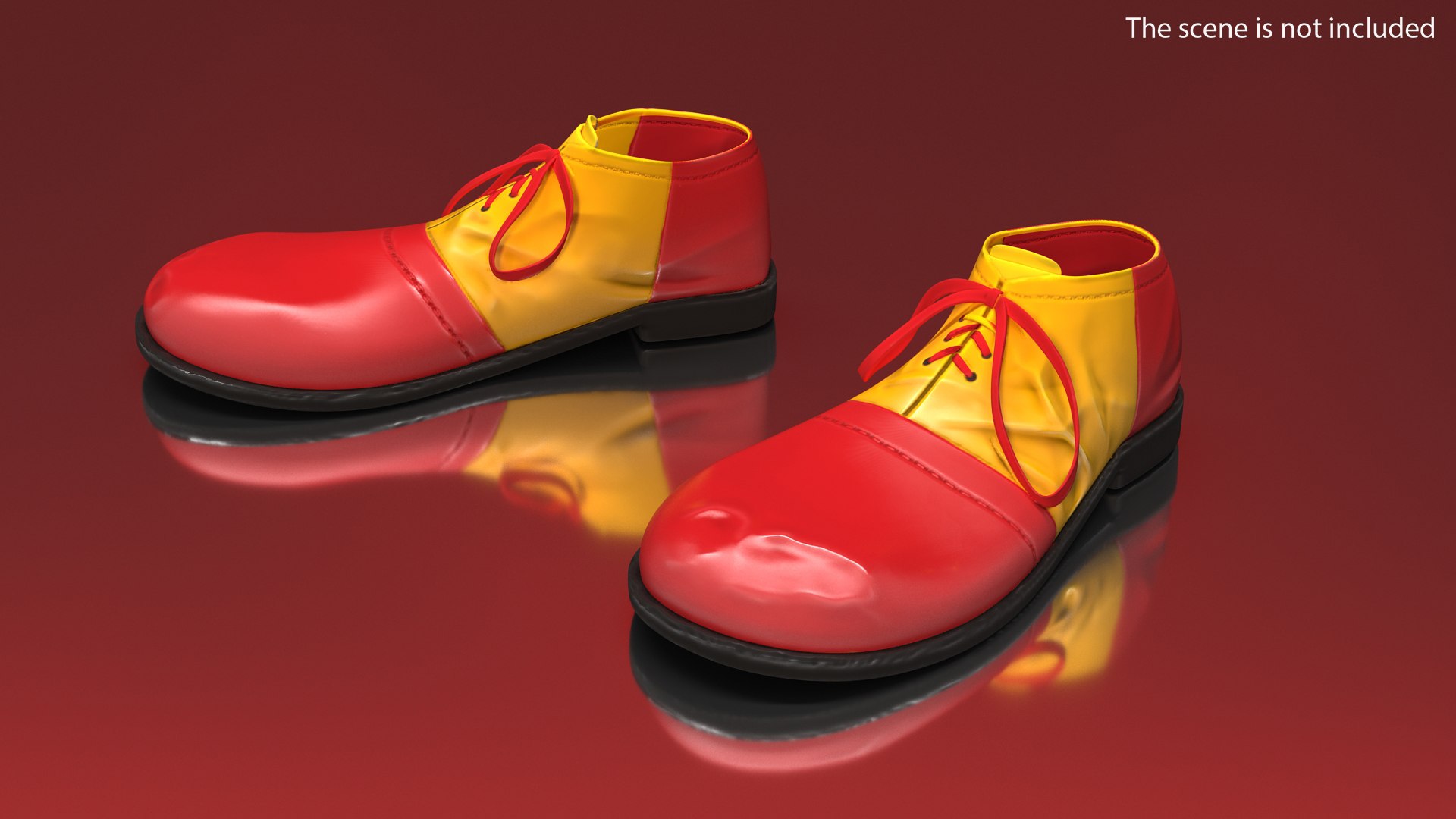 Clown Shoes 3D model preview