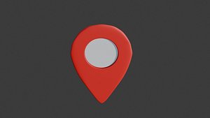 map pointer icon 3D model
