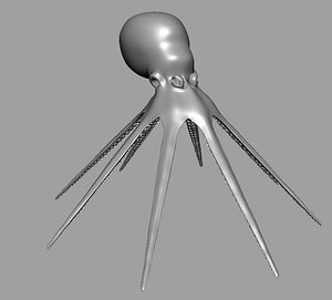 octopus 3d obj