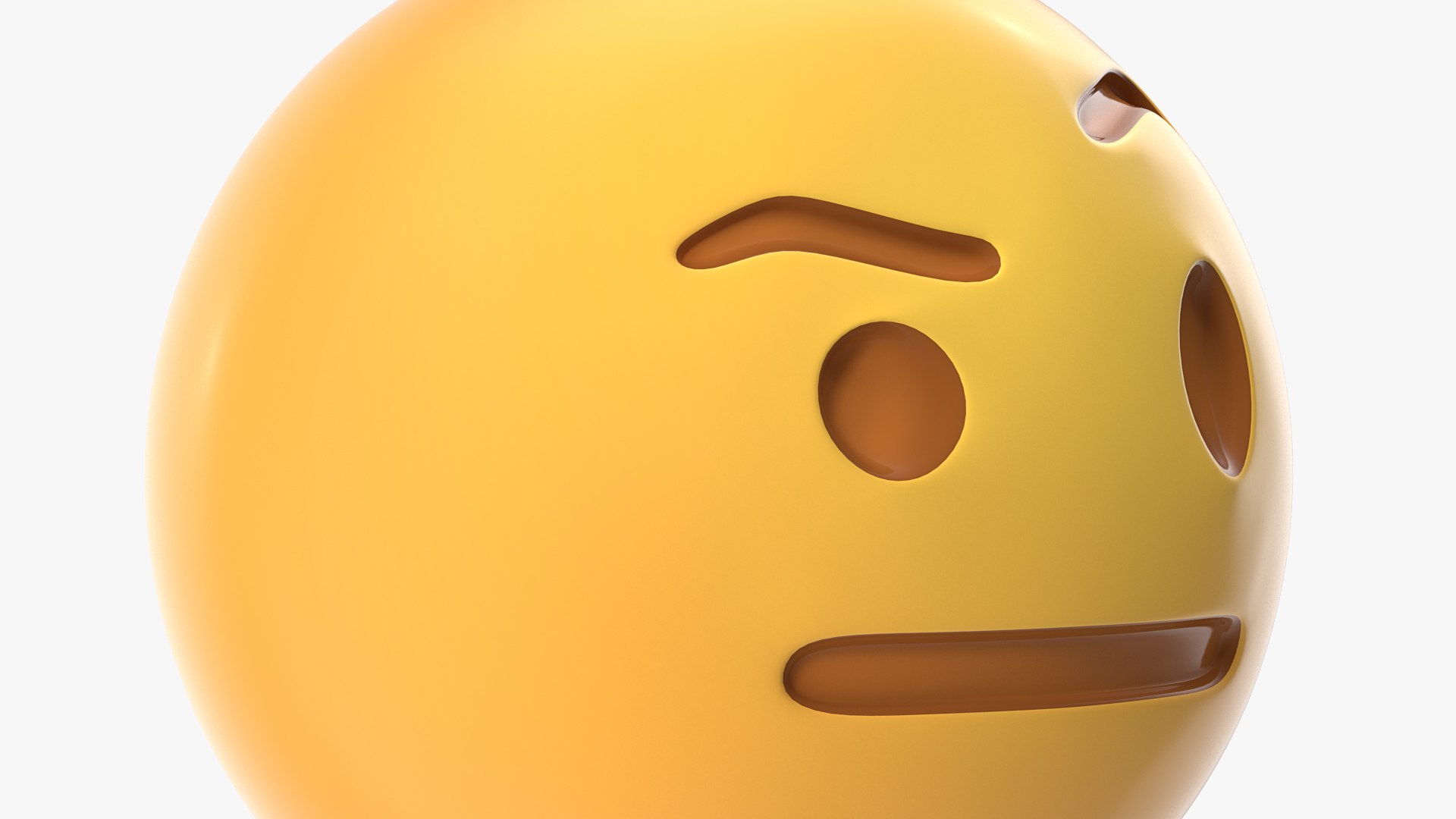 Raised Eyebrow Emoji 3D Model - TurboSquid 1534676