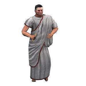 roman diplomat character walk 3d 3ds