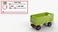 Conow HW 80 V9 Agricultural Dump Trailer Green Rigged