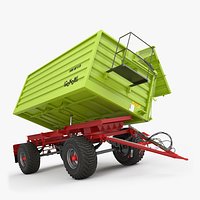 Conow HW 80 V9 Agricultural Dump Trailer Green Rigged