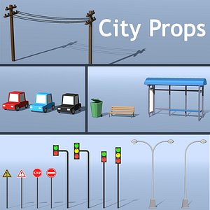 city street 3D model