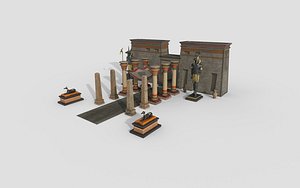 egypt temple model