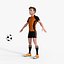 3D Cartoon Football player rigged