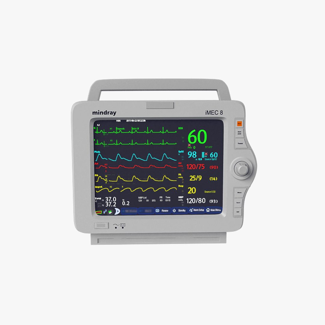 Realistic Patient Monitor 3D Model - TurboSquid 1213243