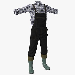 farmer clothes 3d model