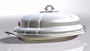 stainless steal cloche 3D model