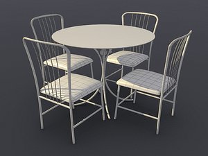 chair table 3d model