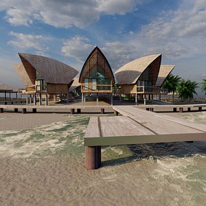 3D model Island Beach Resort