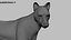 Pele de lobo animada e manipulada em 3D