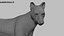 Pele de lobo animada e manipulada em 3D