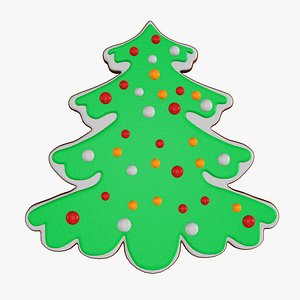 3D christmas cookie fir