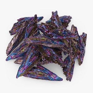 3D model Natural Aura Rainbow Titanium 03