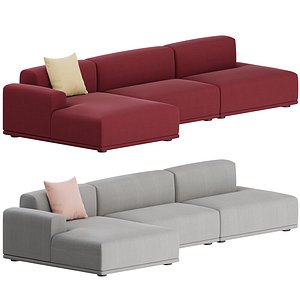 sofa 3 seater connect 3D