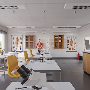 3D Biology And Anatomy Classroom