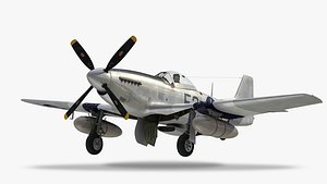 north american aviation p-51 mustang 3D