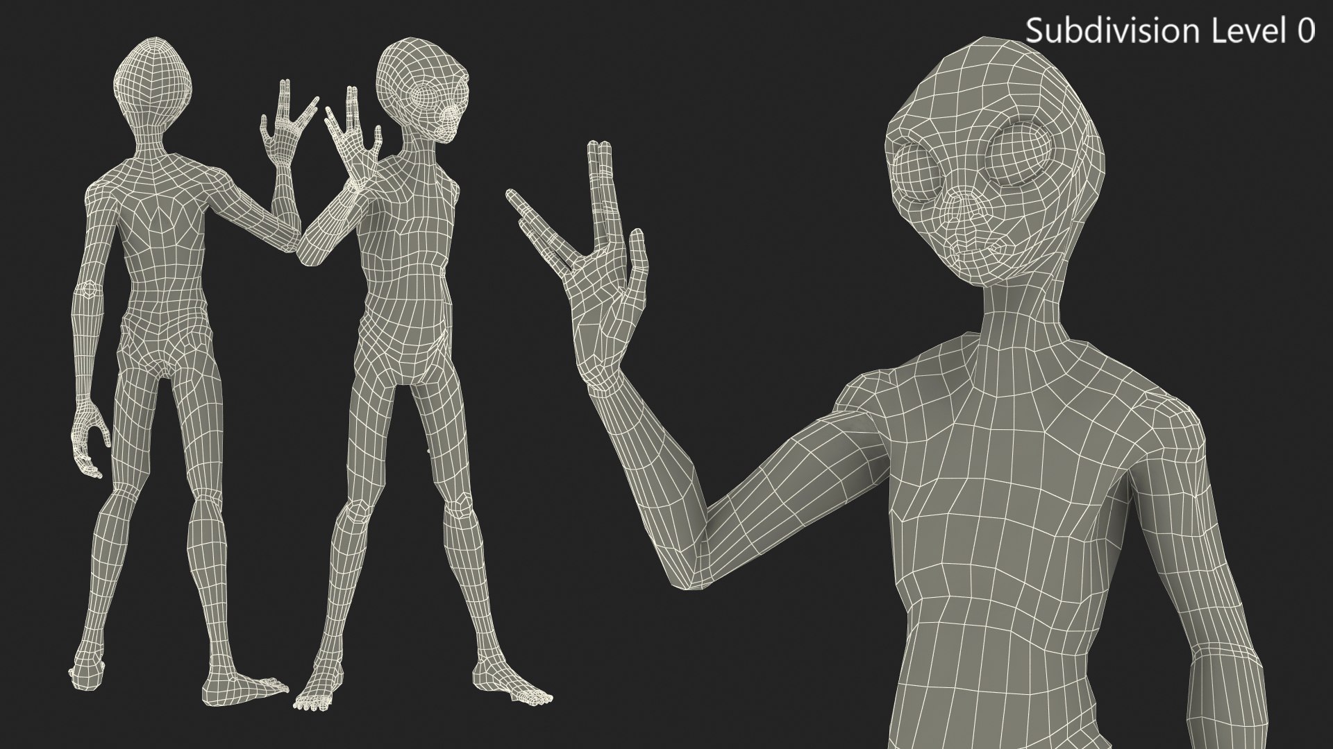 Humanoid Alien Creature Greeting Pose Fur 3D model https://p.turbosquid.com/ts-thumb/nU/Fqs1V9/LQ/humanoidaliencreaturegreetingposefurc4dmodel016/jpg/1647898818/1920x1080/fit_q87/edb4d3884e0117fb72f8e7be90b7cf04edf2744c/humanoidaliencreaturegreetingposefurc4dmodel016.jpg