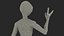 Humanoïde Extraterrestre Créature Voeux Pose Fourrure