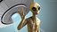Humanoïde Extraterrestre Créature Voeux Pose Fourrure