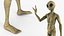 Humanoïde Extraterrestre Créature Voeux Pose Fourrure
