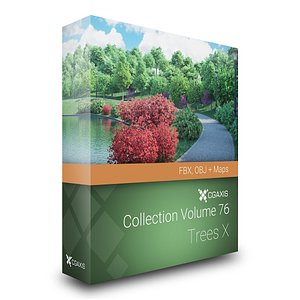 CGAxis Models Volume 76 Trees X FBX OBJ