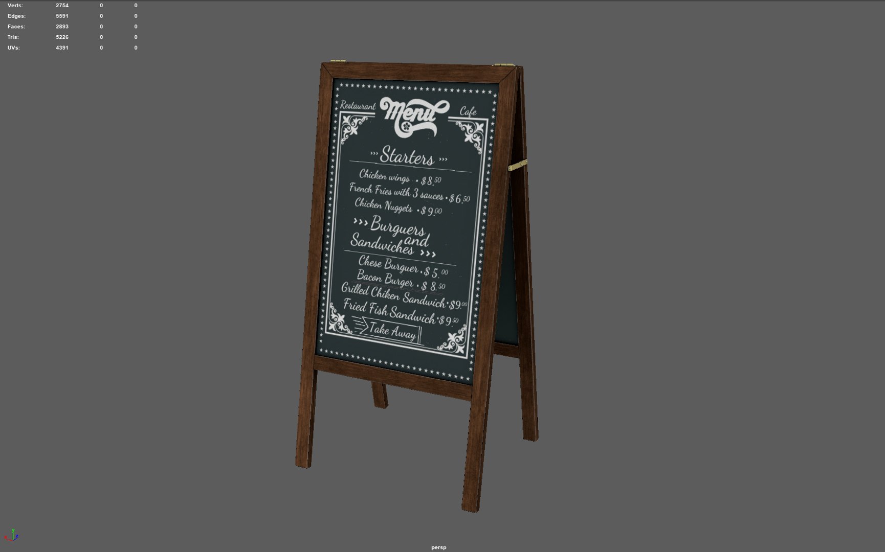 3D Restaurant Blackboard https://p.turbosquid.com/ts-thumb/nU/LITDXV/iu/render1/jpg/1695150956/1920x1080/fit_q87/343e0068ab055943982af01350dcf67979204815/render1.jpg