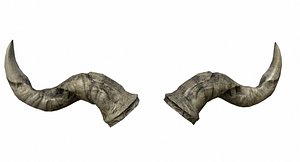 3d model ready horn