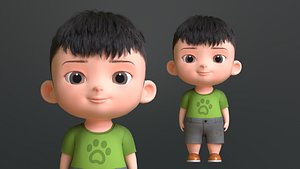 3D model Cartoon Baby Character