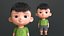 3D model Cartoon Baby Character