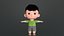 3D model Cartoon Baby Character