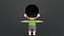 3D model Cartoon Baby Character