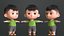 3D model Cartoon Baby Character