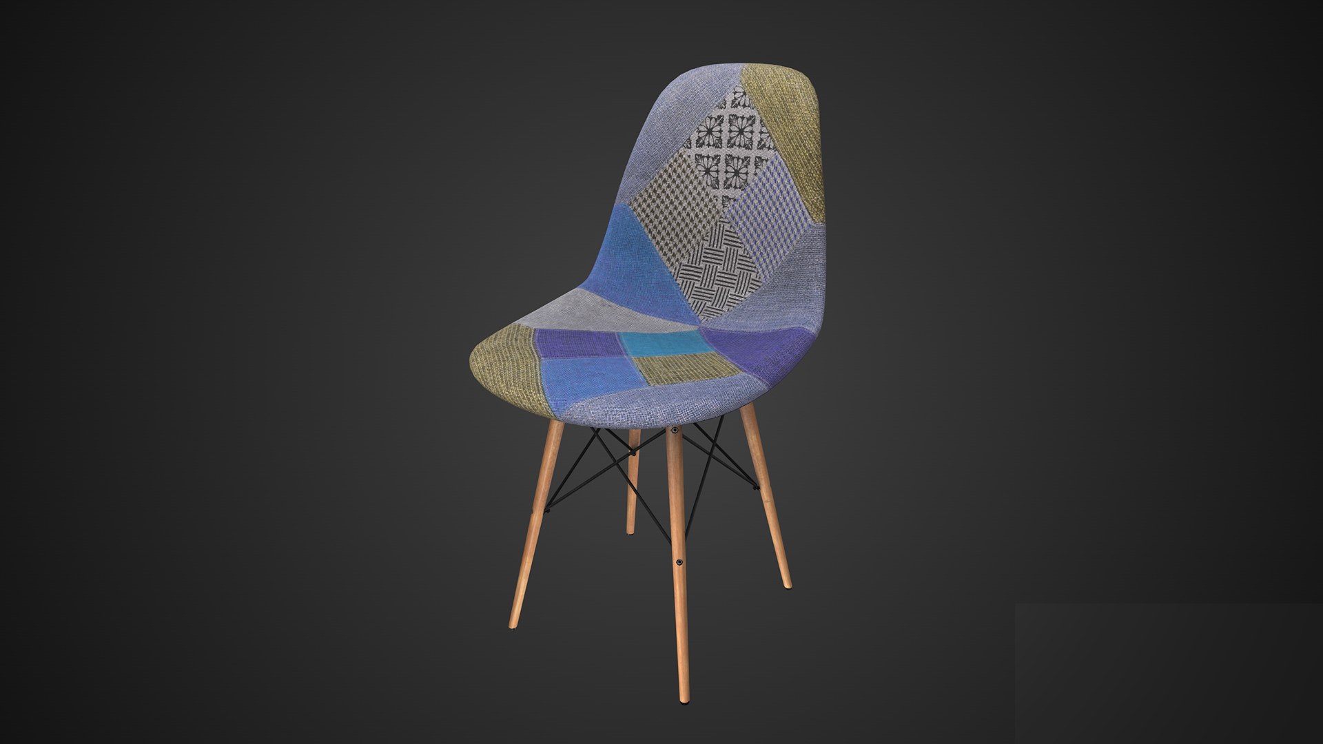 3D Game Ready Fabric Chair model - TurboSquid 2076822