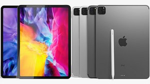 3D realistic apple ipad pro