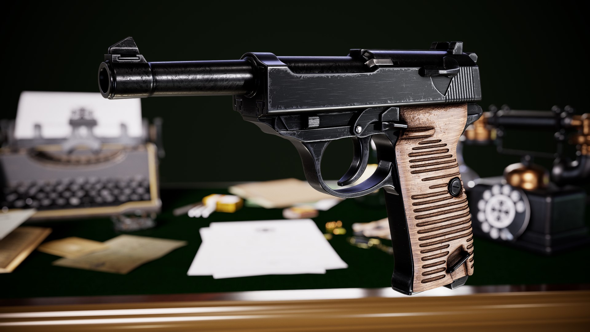 Walther P38 Pistol 3D https://p.turbosquid.com/ts-thumb/nU/alhc9w/Pw/09/png/1626624142/1920x1080/fit_q87/860402fd397c0f87fe9ab54338302e2855b7d72f/09.jpg