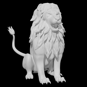 Lion Statue 3D model