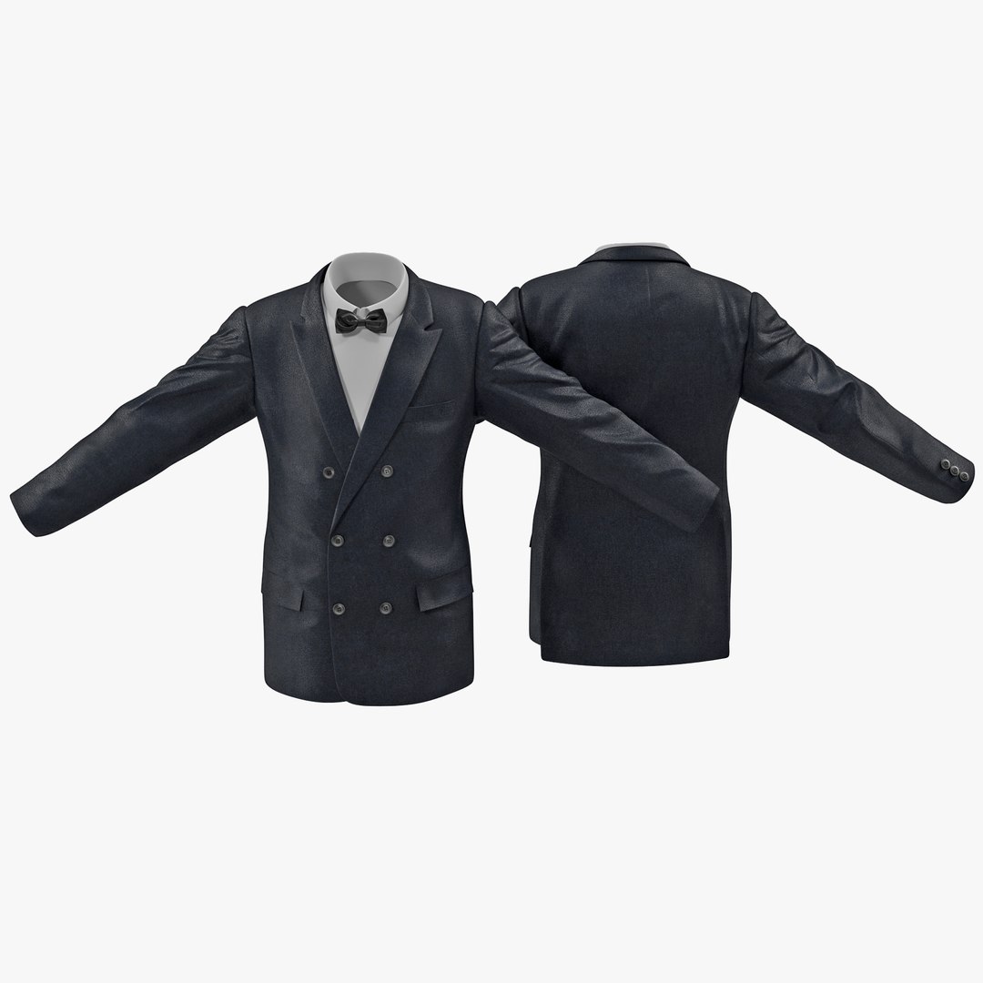 Mens Suit Jacket 6 3D Model 3D model preview