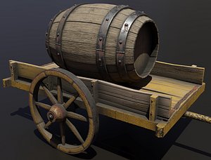 Trailer with barrel