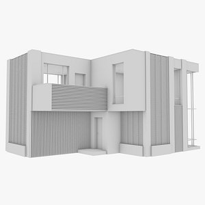 3D modern house interior model