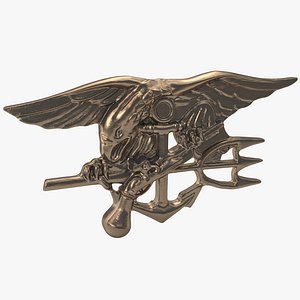 3d model navy seals insignia