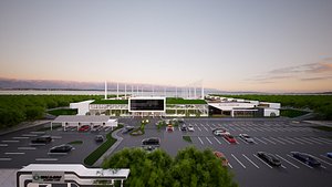 Golf and Sports Facility Driving Range and Golf Course 3D