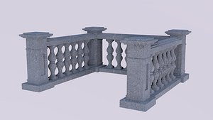 3D Classic Balustrade Patterns in 3D model