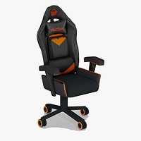 Meetion CHR15 Cute E-Sport Racing Gaming Chair BlackOrange