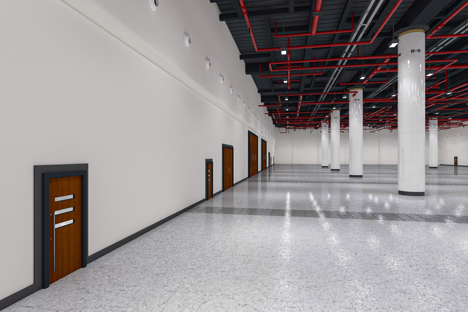 Exhibition Hall Interior 7 3D - TurboSquid 2075064