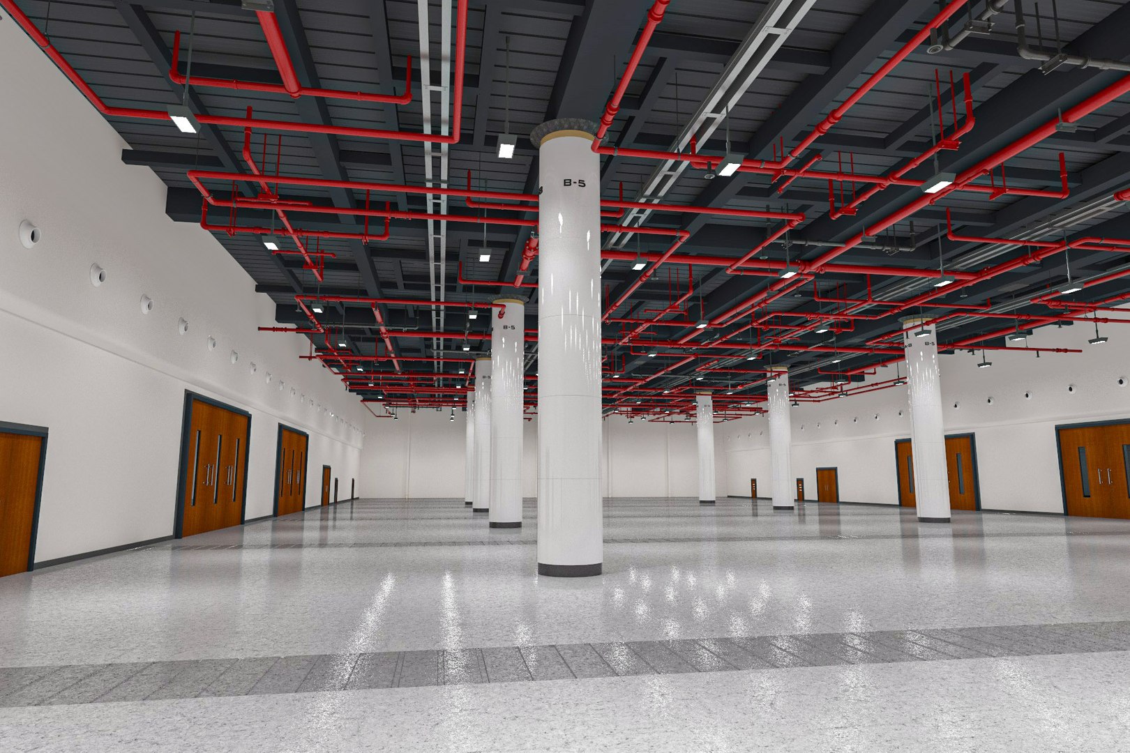 Exhibition Hall Interior 7 3D - TurboSquid 2075064